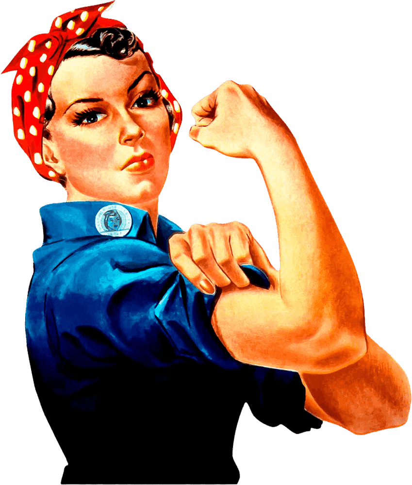 Image of Strong Woman Flexing